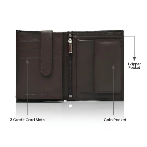 Men’s leather wallet – premium quality, compact design